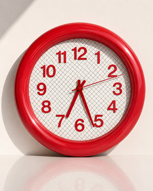 Modü Round Grid Wall Clock