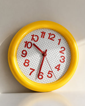 Modü Round Grid Wall Clock