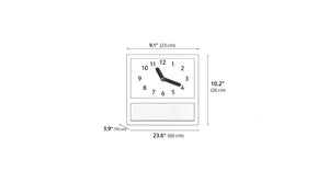 MCM Wooden Pendulum Table Wall Clock