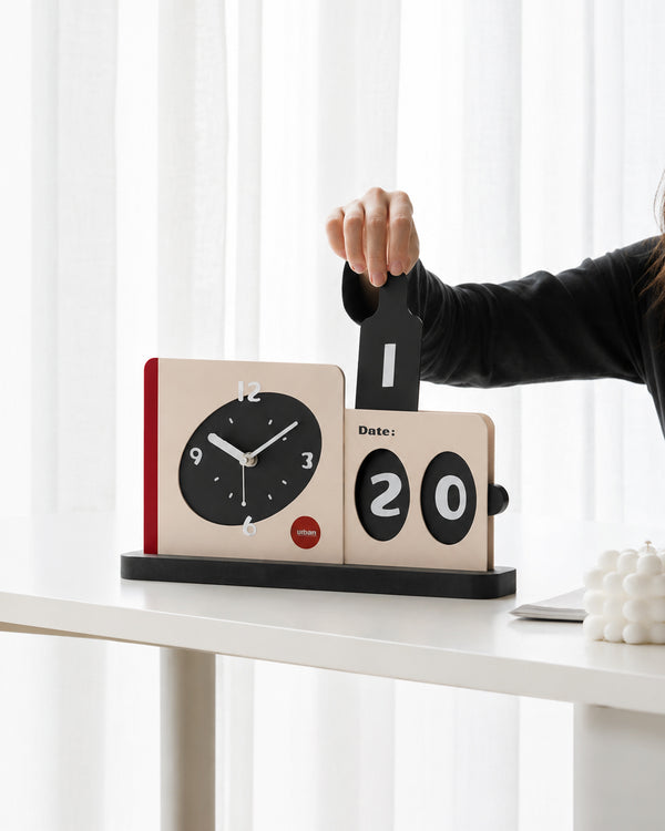 Modü Acrylic Flipside Duo Clock