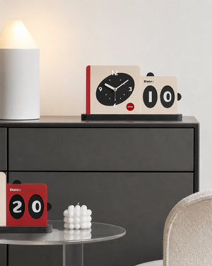 Modü Acrylic Flipside Duo Clock