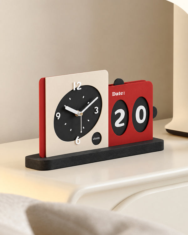Modü Acrylic Flipside Duo Clock