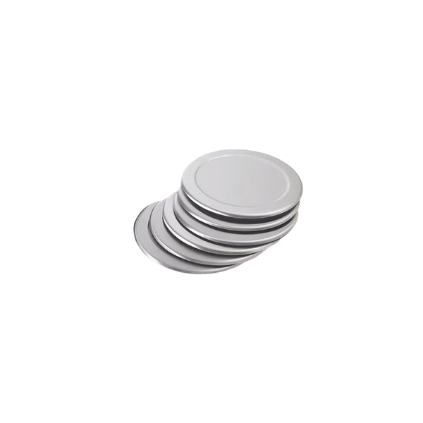 Stainless Steel 6-Piece Coaster Set with Holder
