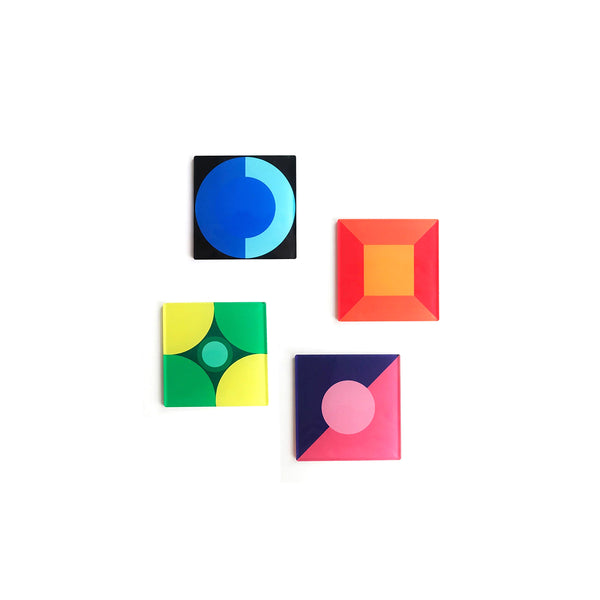 CMYD Acrylic Circle Bauhaus Color Coaster