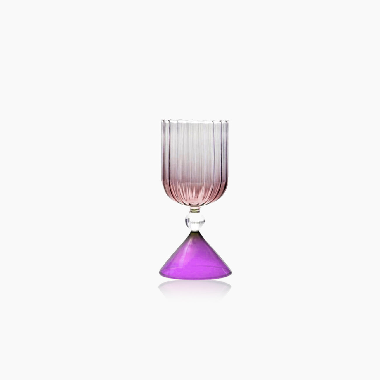 Colrful Cone Cocktail Glass