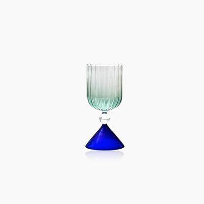 Colrful Cone Cocktail Glass