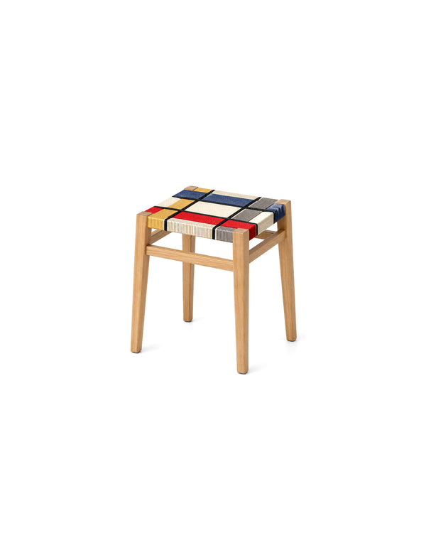 UOSU Woven Cord Square Stool