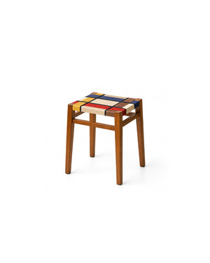 UOSU Woven Cord Square Stool