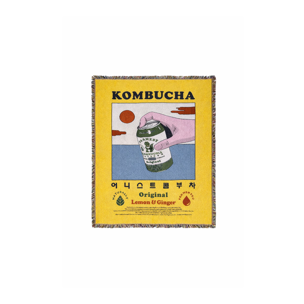 Kombucha Art Throw Blanket