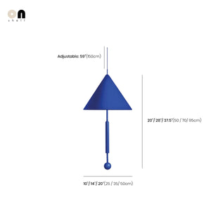 LUNORI Retro Nodric Cone Ceiling Lamp