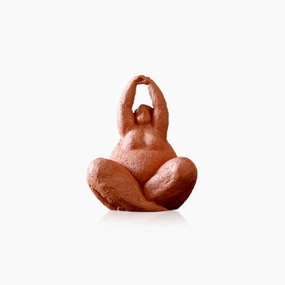 Curvy Yoga Lady Figures Sculpture