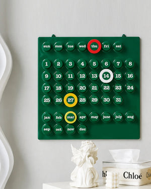 Retro Ring A Date Wall Mounted Calendar