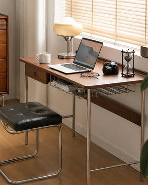 do-ma Japanese MCM Walnut Straight Leg Desk