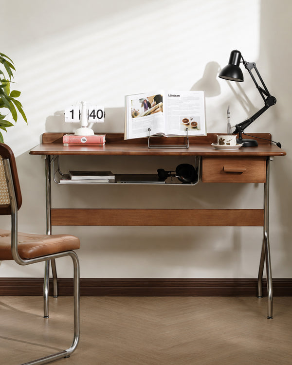 do-ma Japanese MCM Walnut Y-Leg Desk
