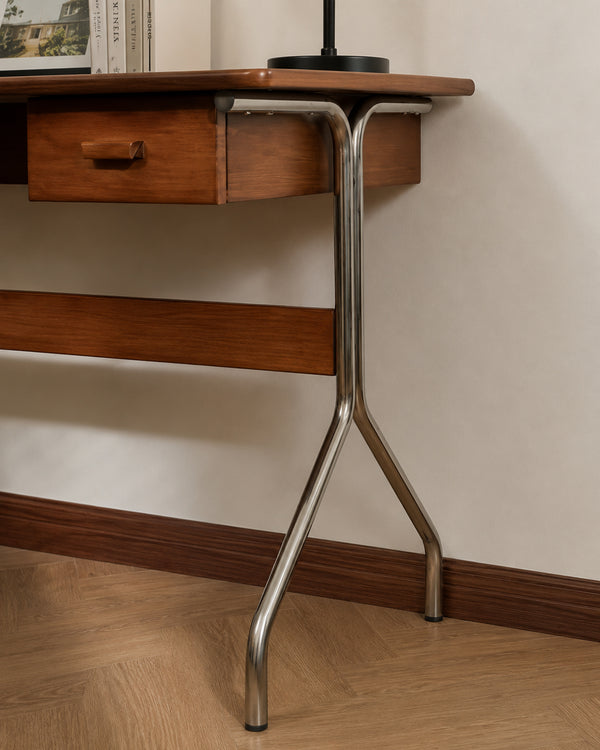 do-ma Japanese MCM Walnut Y-Leg Desk