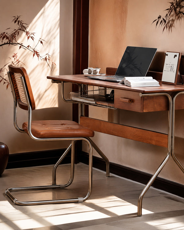 do-ma Japanese MCM Walnut Y-Leg Desk