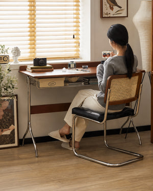 do-ma Japanese MCM Walnut Y-Leg Desk