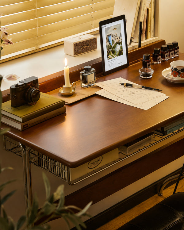 do-ma Japanese MCM Walnut Y-Leg Desk