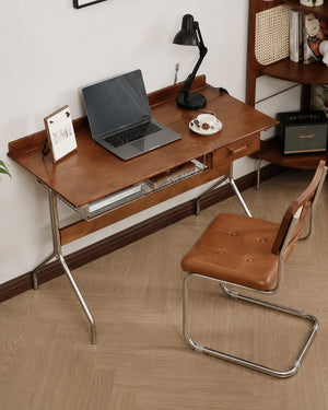 do-ma Japanese MCM Walnut Y-Leg Desk