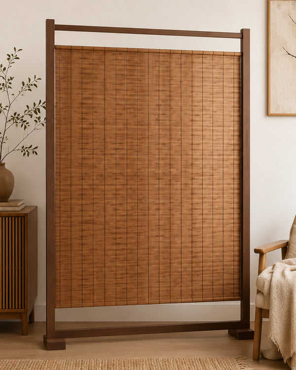 Noren Craft Natural Reed Room Divider