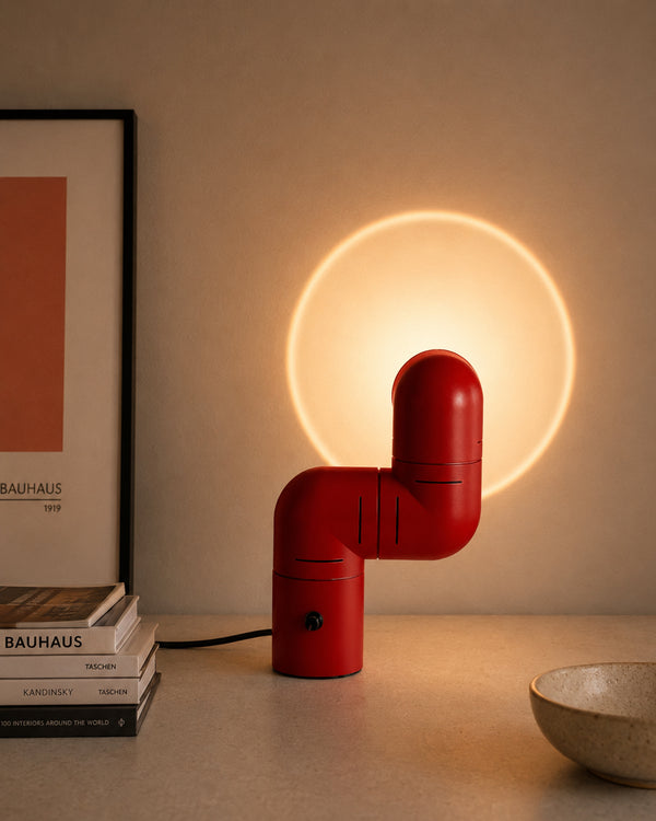 Articulating Pipe Floor Table Wall Lamp