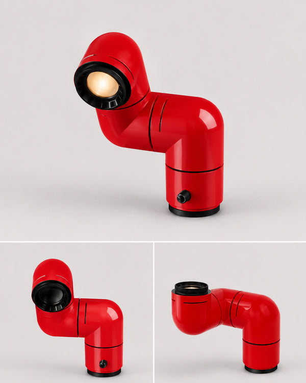 Articulating Pipe Floor Table Wall Lamp