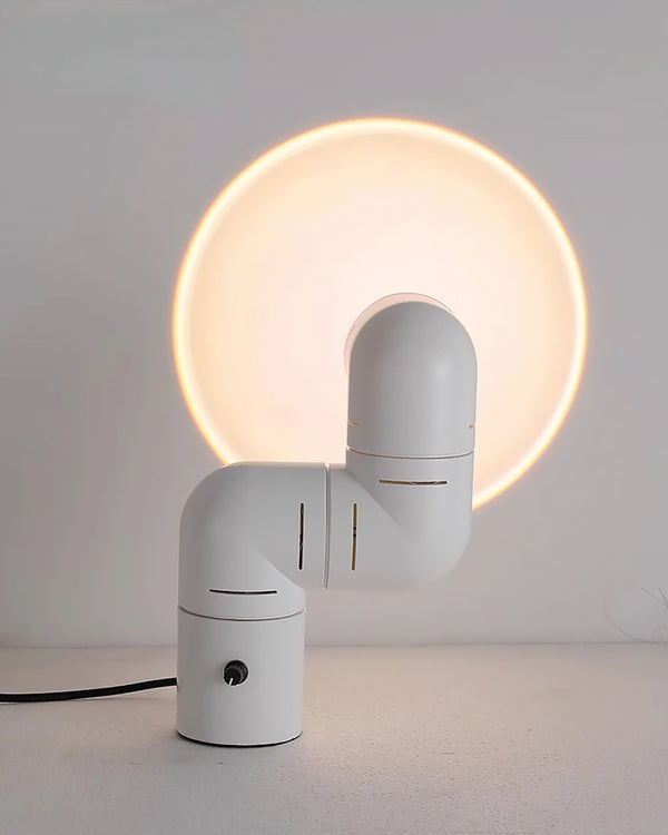 Articulating Pipe Floor Table Wall Lamp