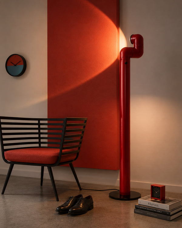 Articulating Pipe Floor Table Wall Lamp