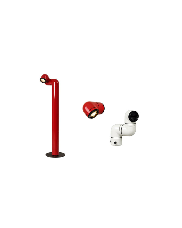 Articulating Pipe Floor Table Wall Lamp