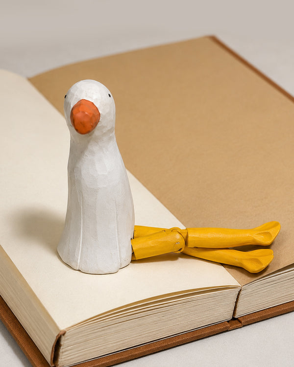 Hand-Carved Wooden Bird Figurine