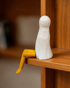 Hand-Carved Wooden Bird Figurine