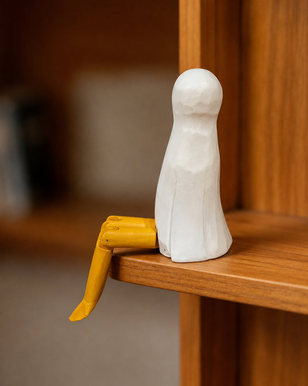 Hand-Carved Wooden Bird Figurine