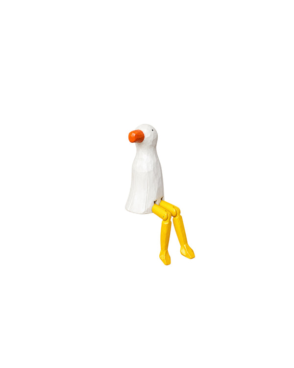 Hand-Carved Wooden Bird Figurine