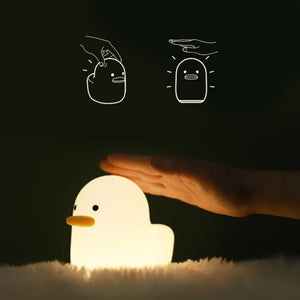 Silicone Dull Duck Night Light
