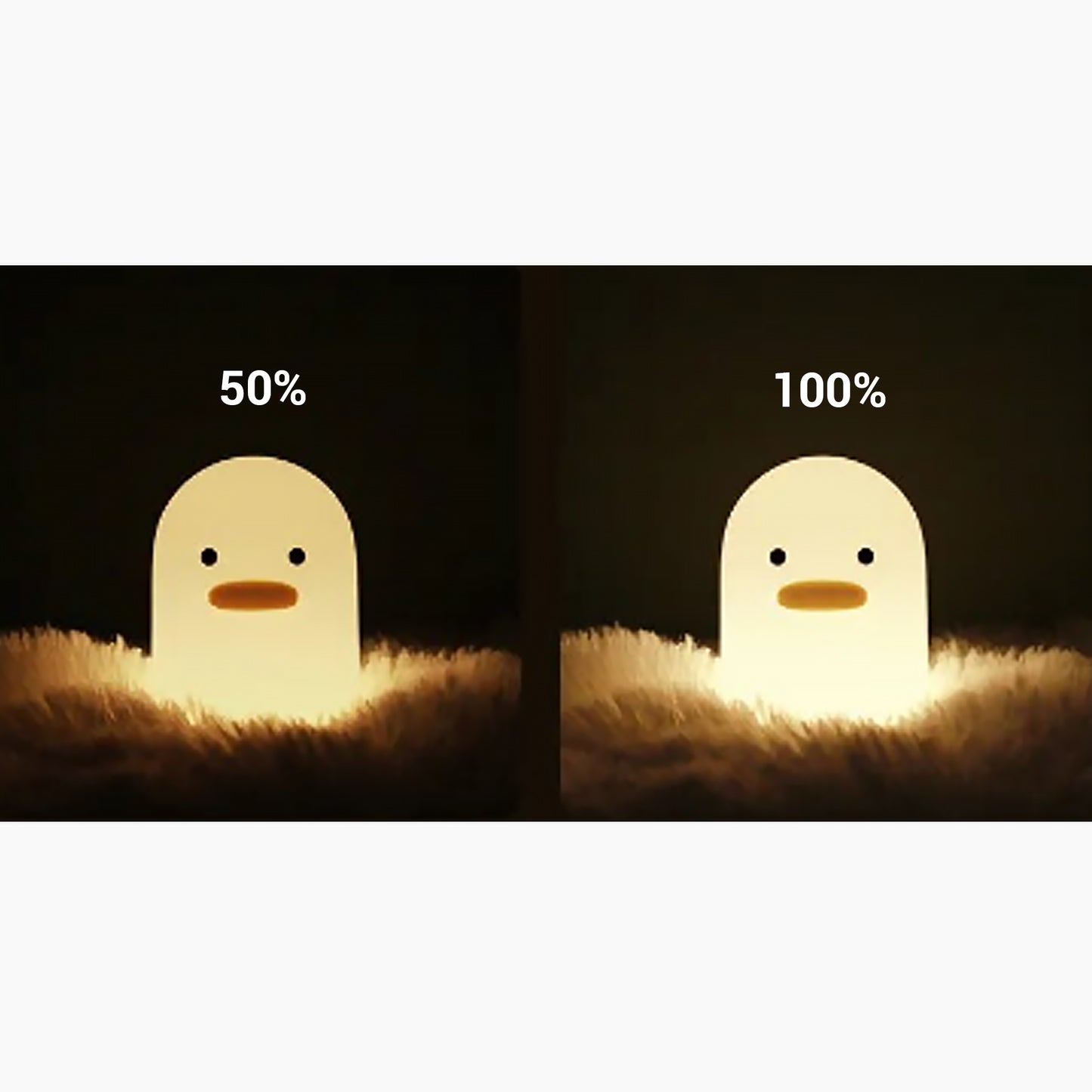 Silicone Dull Duck Night Light