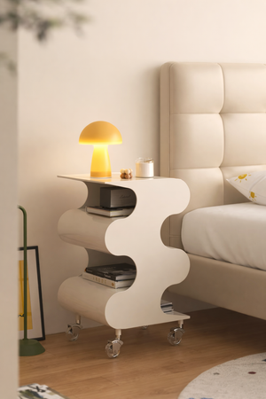 Modü Wavy Side Table Sculptural Storage Table