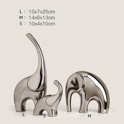 Electroplating Silver and Gold Elephant Sculputure