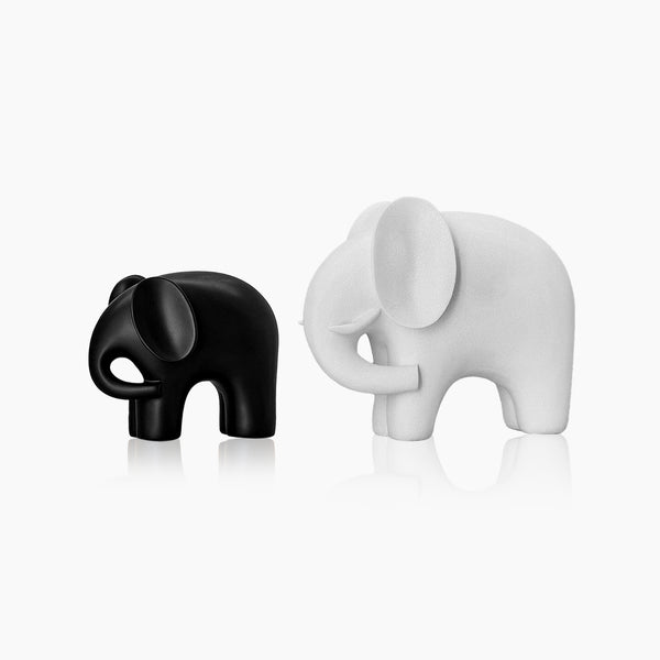 White Nordic Elephant Statue