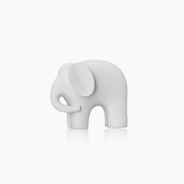 White Nordic Elephant Statue