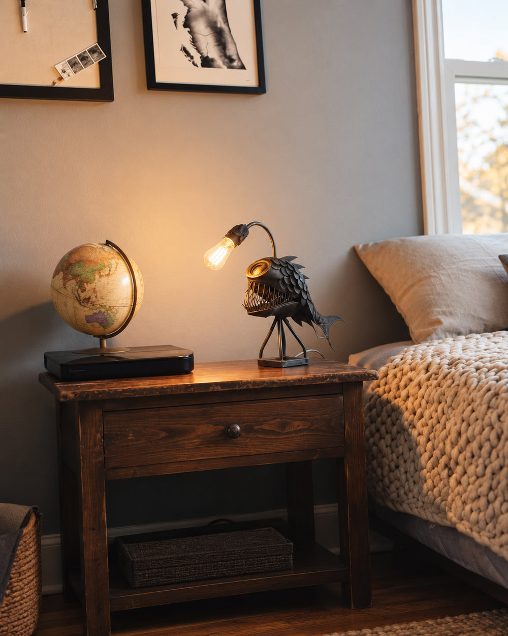 Retro Angler Fish Table Lamp