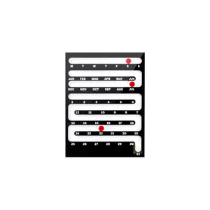 Bauhaus Sliding Perpetual Wall Calendar