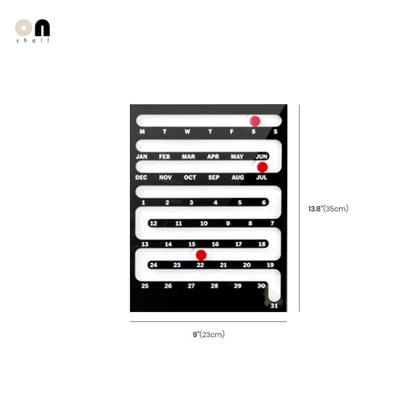 Bauhaus Sliding Perpetual Wall Calendar