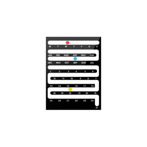 Bauhaus Sliding Perpetual Wall Calendar