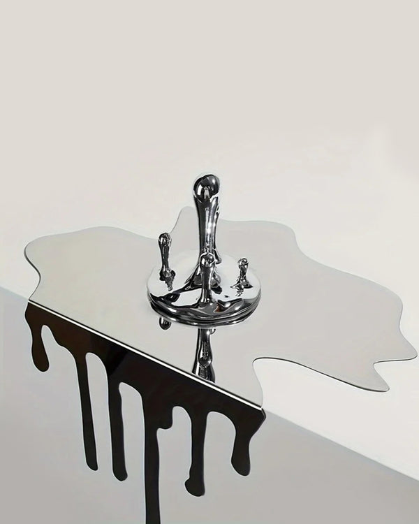 Modü Stainless Steel Melting Plate Sculpture Coaster