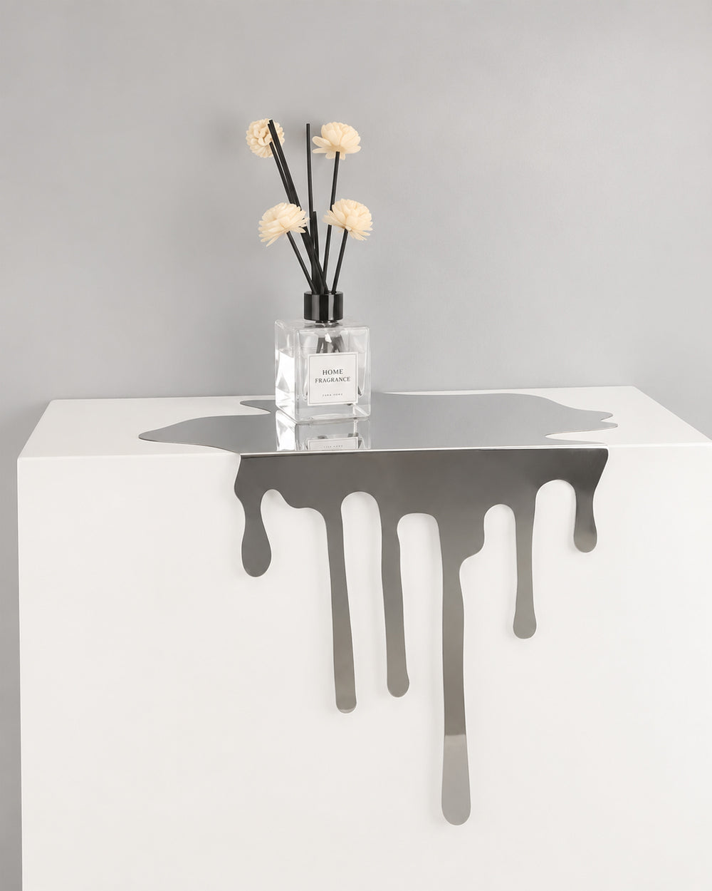 Modü Stainless Steel Melting Plate Sculpture Coaster