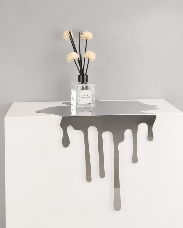 Modü Stainless Steel Melting Plate Sculpture Coaster