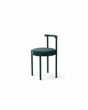 Mid-Century Modern Metal Leg Color Round Chair