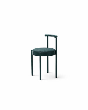 Mid-Century Modern Metal Leg Color Round Chair