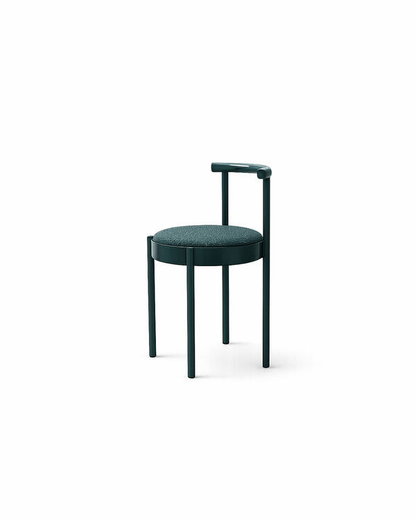 Mid-Century Modern Metal Leg Color Round Chair