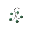 Rotating 5 Color Wooden Ball Hooks Hanger